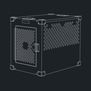 Стационарная клетка для собак от 77.5×52×66 см